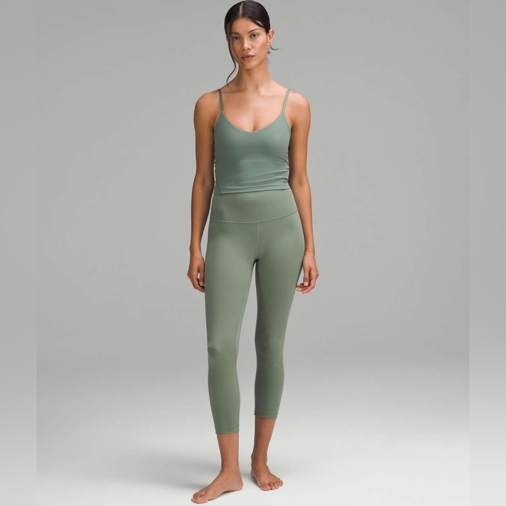 lululemon athletica Olive Sage High-Rise Capri Leggings